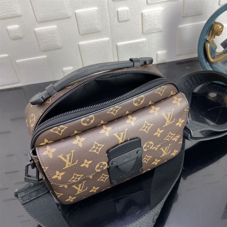 LOUIS VUITTON S LOCK MESSENGER MONOGRAM MACASSAR – LVB046