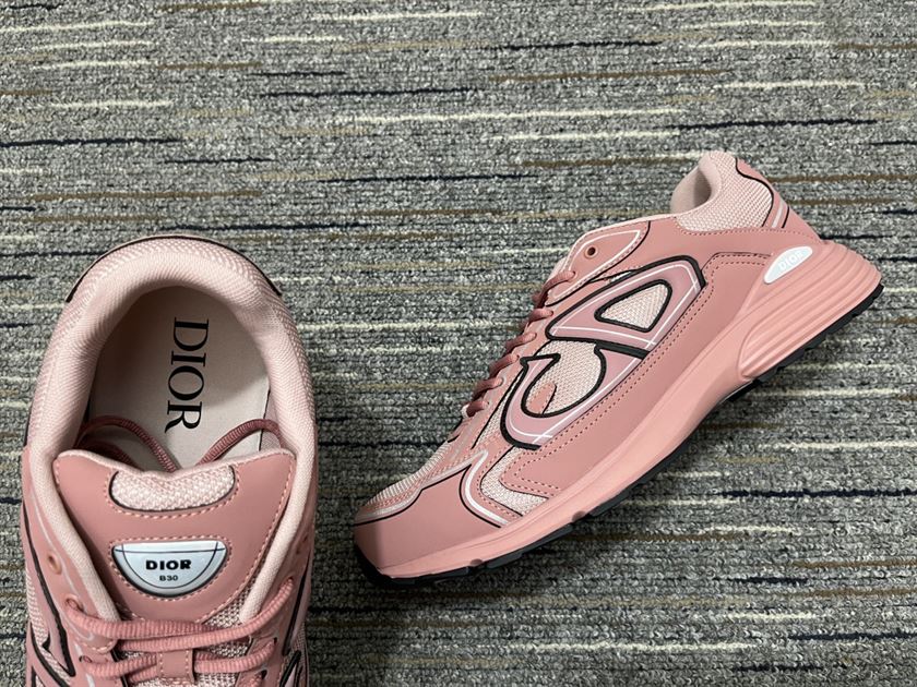 DIOR B30 SNEAKER PINK MESH AND TECHNICAL FABRIC – DO108