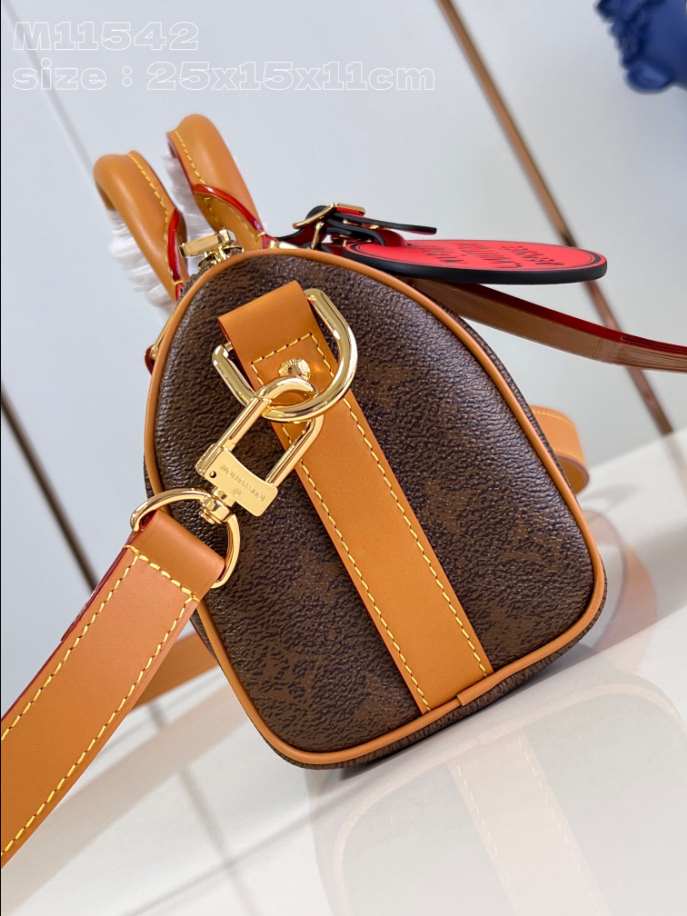 Louis Vuitton Keepall Bandoulière 25 Bag Gold – LW130