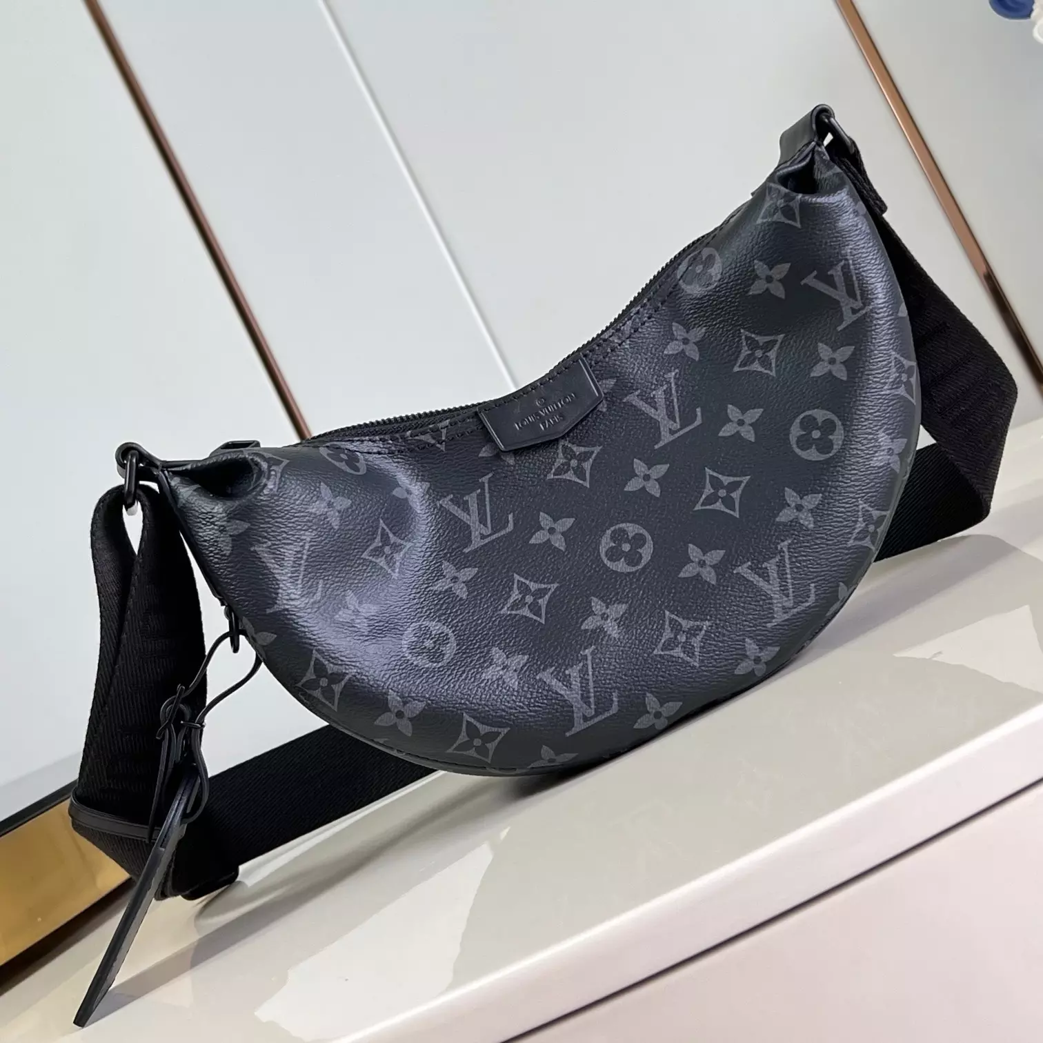 HAMAC BAG PM BLACK MONOGRAM ECLIPSE CANVAS M47158 – LW446