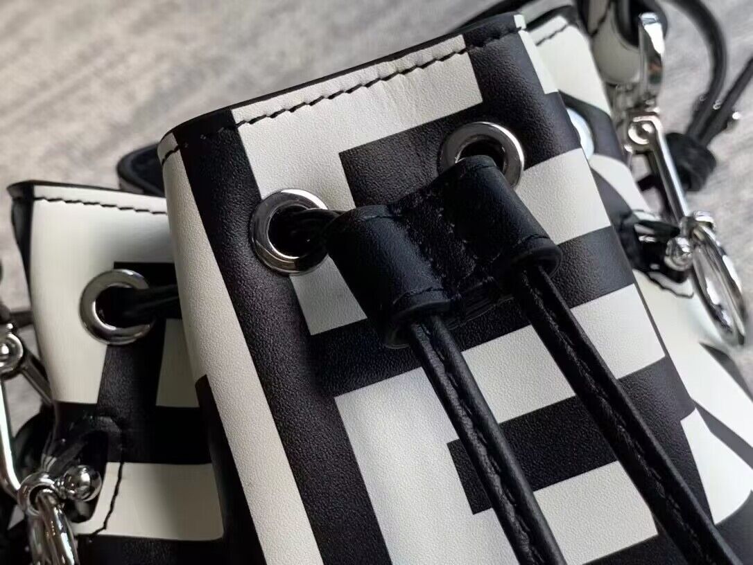 FENDI MON TRESOR TWO TONE LEATHER FENDI BY MACR JACOBS MINI BAG – F042