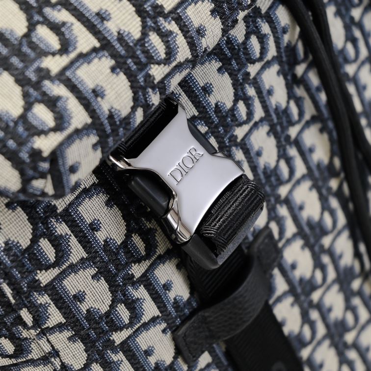 DIOR EXPLORER BACKPACK BEIGE AND BLACK OBLIQUE JACQUARD – DIO021