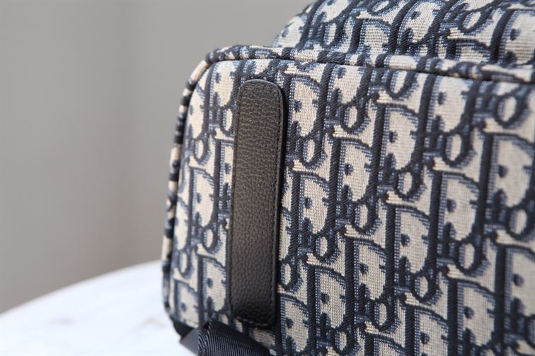 DIOR RIDER BACKPACK BEIGE AND BLACK DIOR OBLIQUE JACQUARD – DIO028