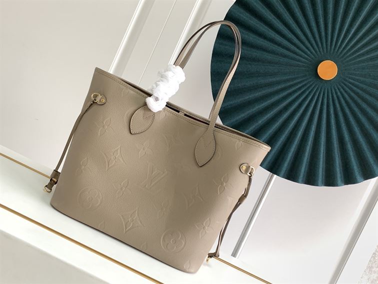 LOUIS VUITTON NEVERFULL MM TOURTERELLE MONOGRAM EMPREINTE – LW035