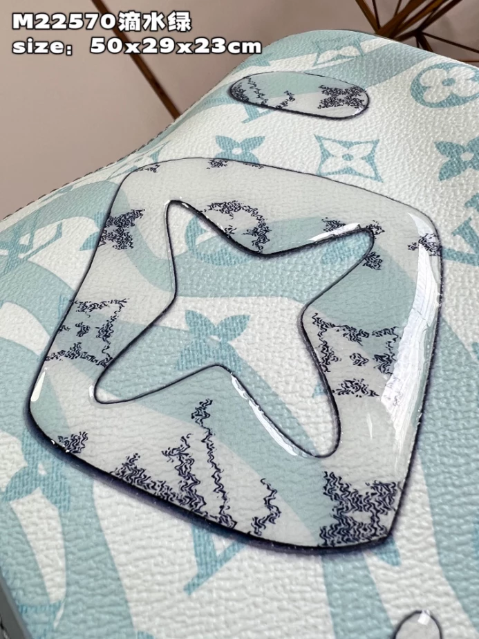 KEEPALL BANDOULIERE 50 BAG IN MONOGRAM AQUAGARDEN M22570 – LW374