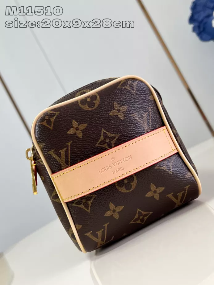 Louis Vuitton Toiletry Bag Brown Monogram Eclipse Canvas – LW150