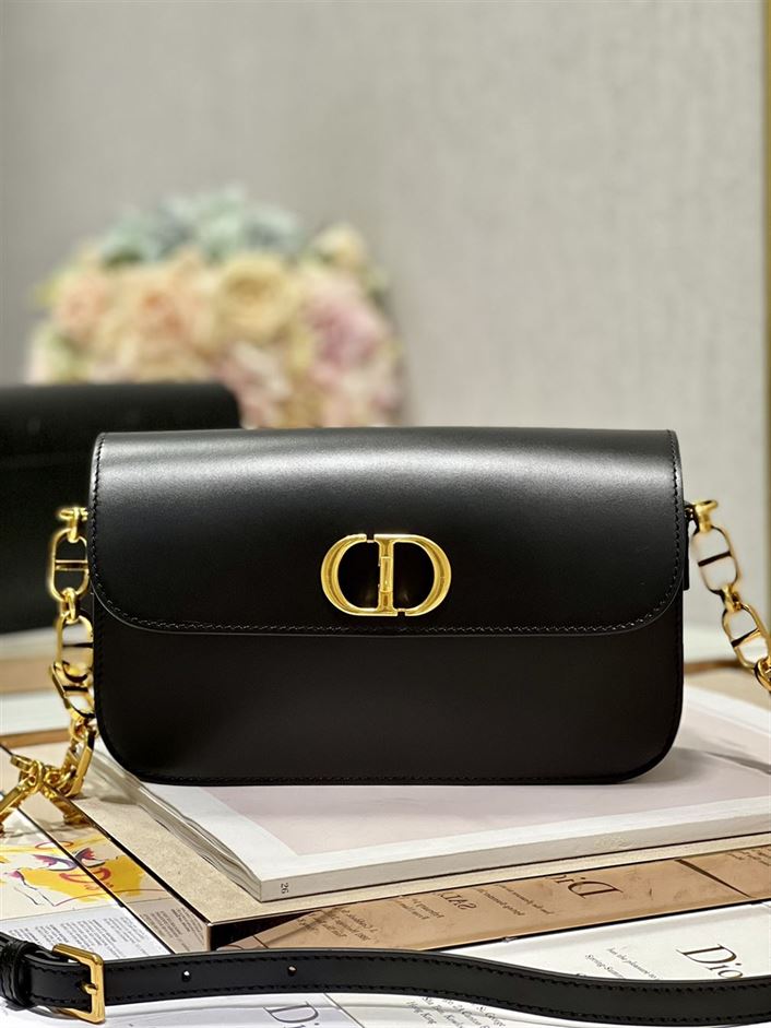 DIOR 30 MONTAIGNE AVENUE BAG BLACK BOX CALFSKIN – DOB102