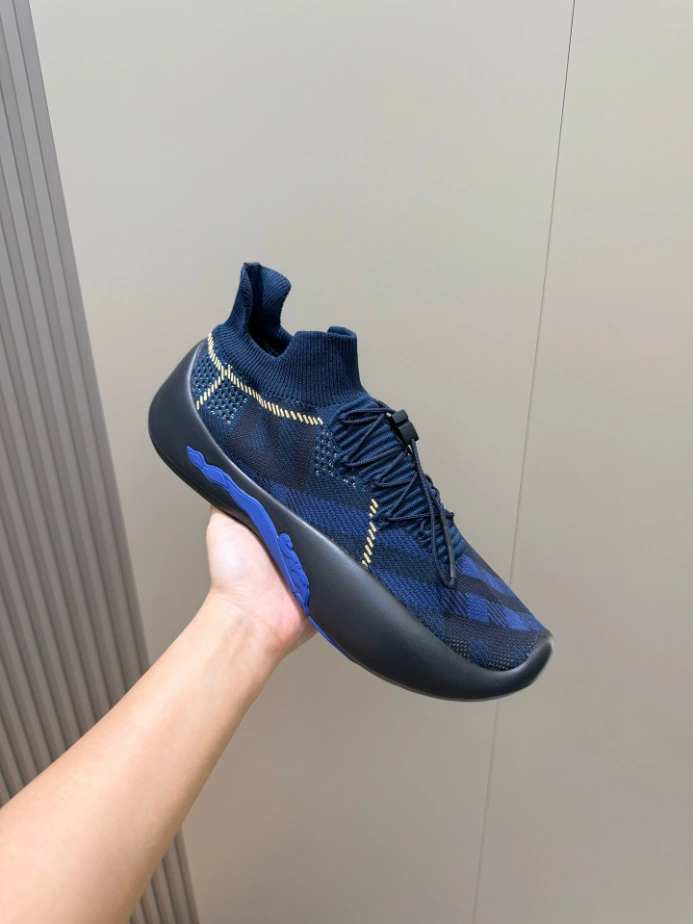 BURBERRY CHECK KNIT NEPTUNE SNEAKERS – BBR056