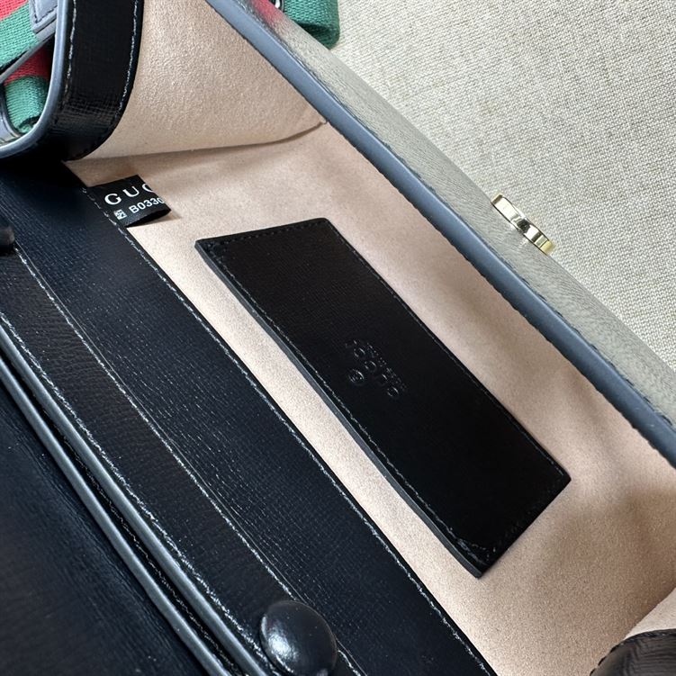 GUCCI HORSEBIT 1955 MINI BAG IN BLACK LEATHER – GB33