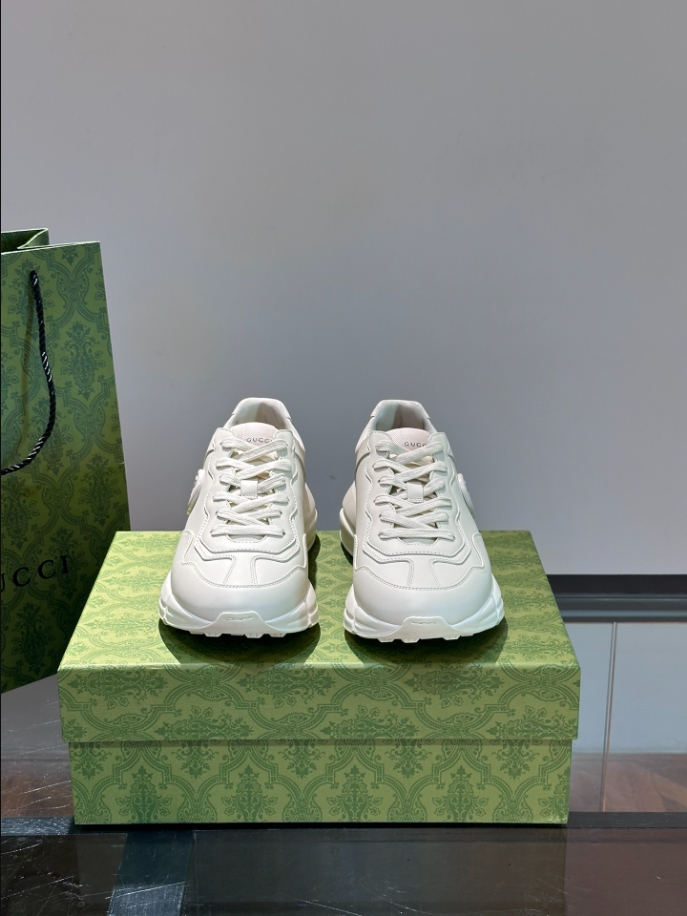 Gucci Rhyton White Leather Sneaker – GCC173