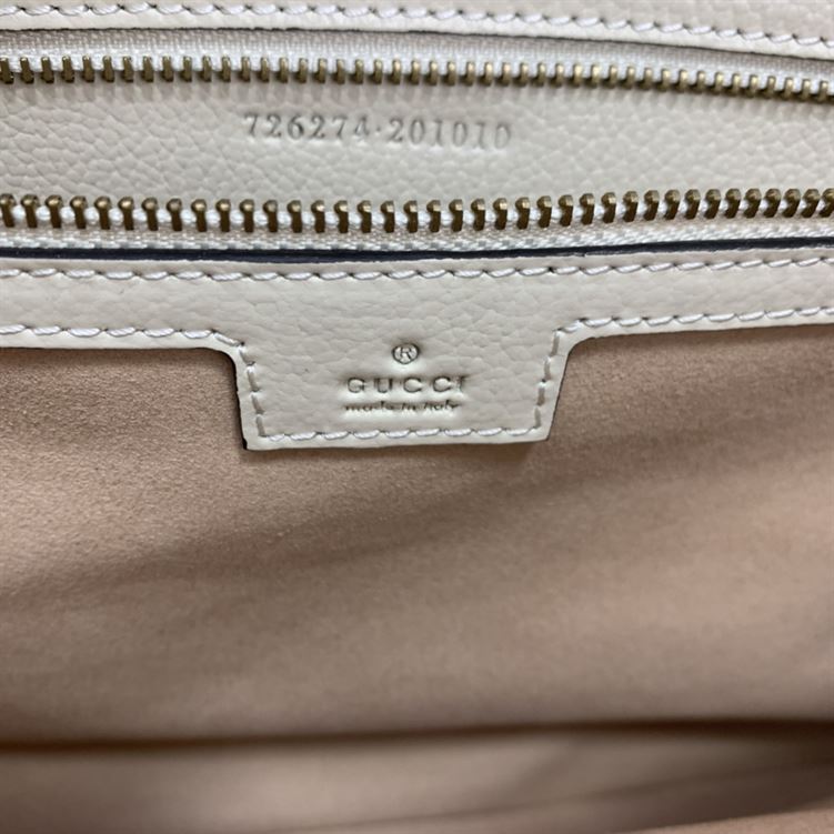 GUCCI APHRODITE MEDIUM SHOULDER BAG IN WHITE LEATHER – GB48