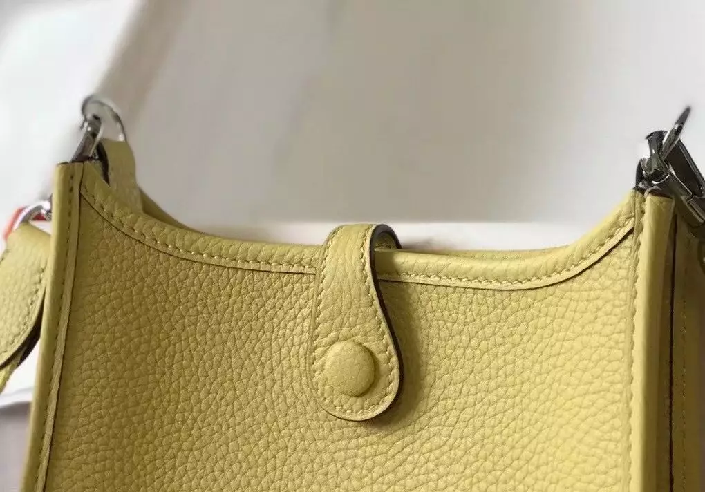Hermes Evelyne III TPM Mini Bag In Jaune Poussin Clemence Leather – HW046