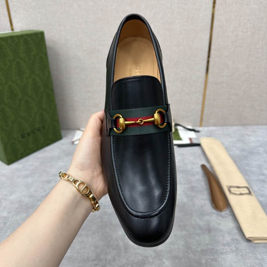 Gucci Men Horsebit Black Loafer – GL090