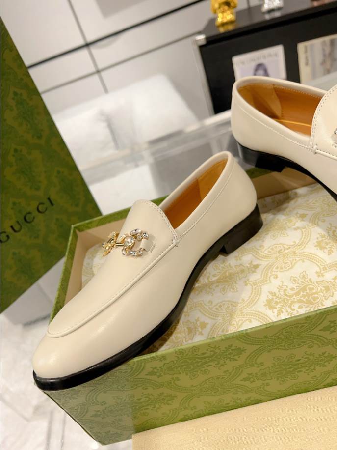 Gucci Jordaan White Cream Loafer – GL067