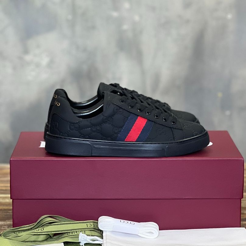 Gucci ACE Black and Red Web Sneaker – GCC170