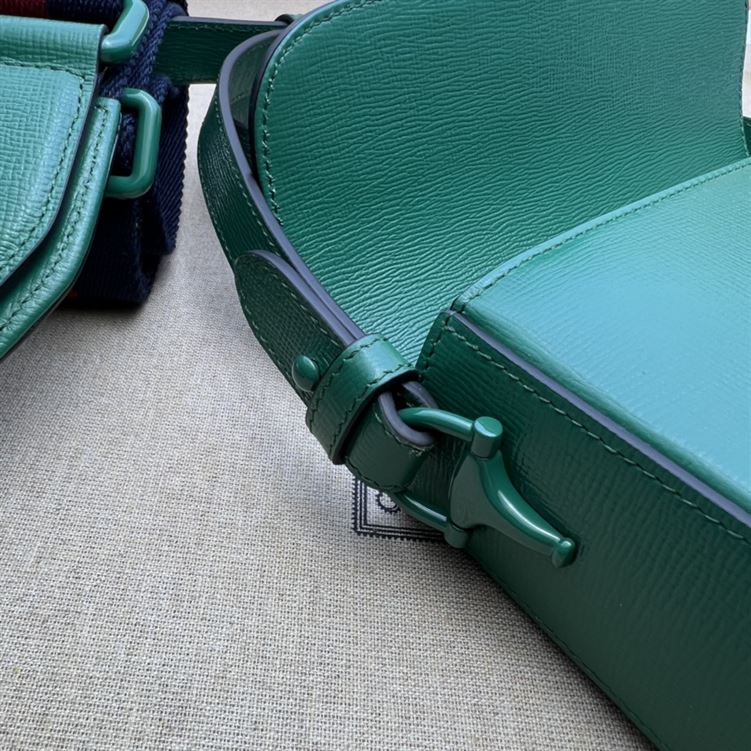 GUCCI HORSEBIT 1955 SMALL SHOULDER BAG GREEN LEATHER – GB25