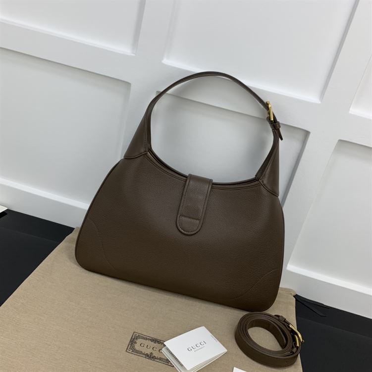 GUCCI APHRODITE MEDIUM SHOULDER BAG IN BROWN LEATHER – GB49