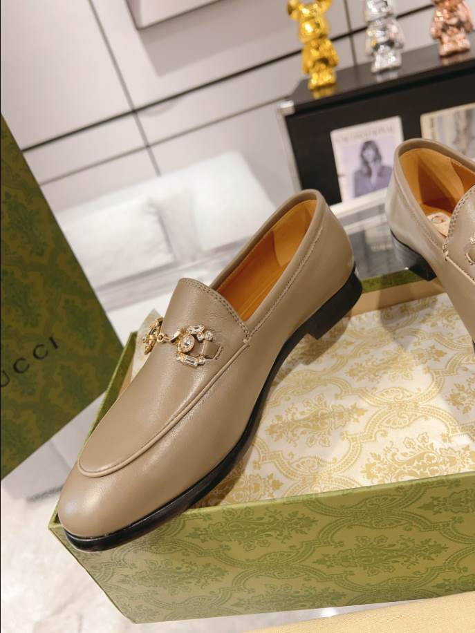 Gucci Jordaan Brown Leather Loafer – GL073