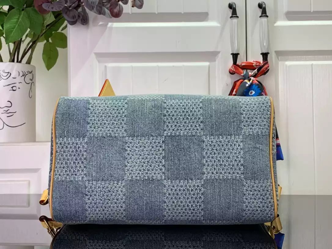 Speedy 40 Bandoulière Blue Damier Denim 3D N40701 – LW209