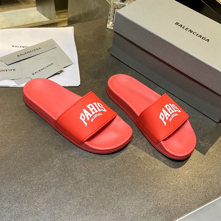BALENCIAGA CITIES PARIS POOL SLIDE SANDAL – BBD009