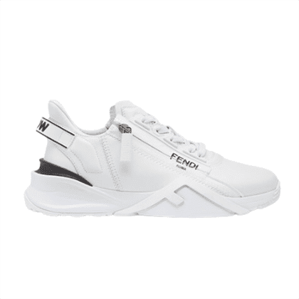 FENDI FLOW WHITE LEATHER LOW TOPS – FDS015