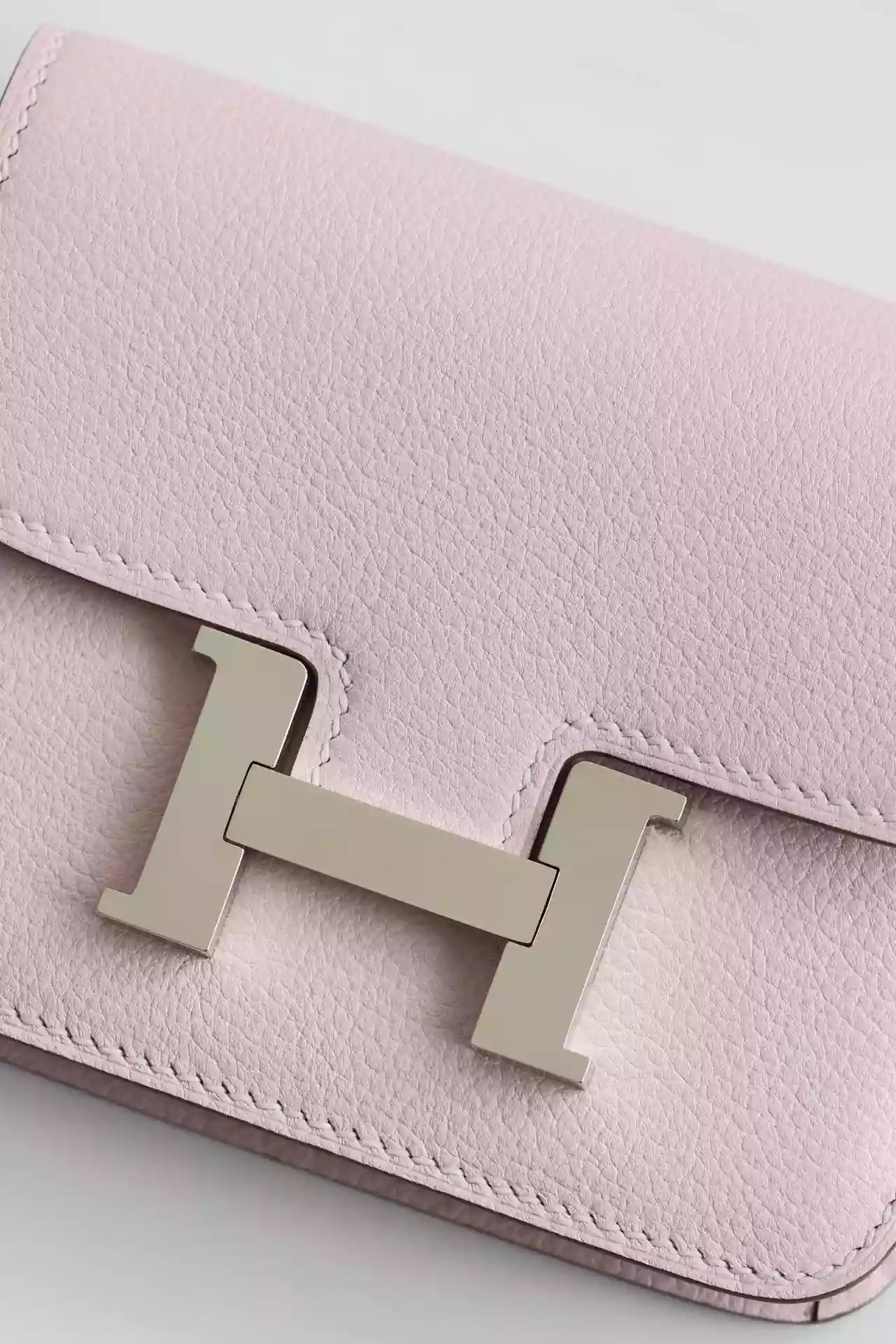 Hermes Constance Slim Wallet in Mauve Pale Epsom Calfskin – HW161