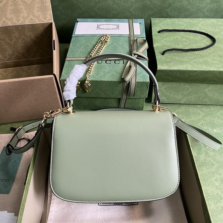 GUCCI BLONDIE TOP HANDLE LIGHT GREEN BAG – GB08