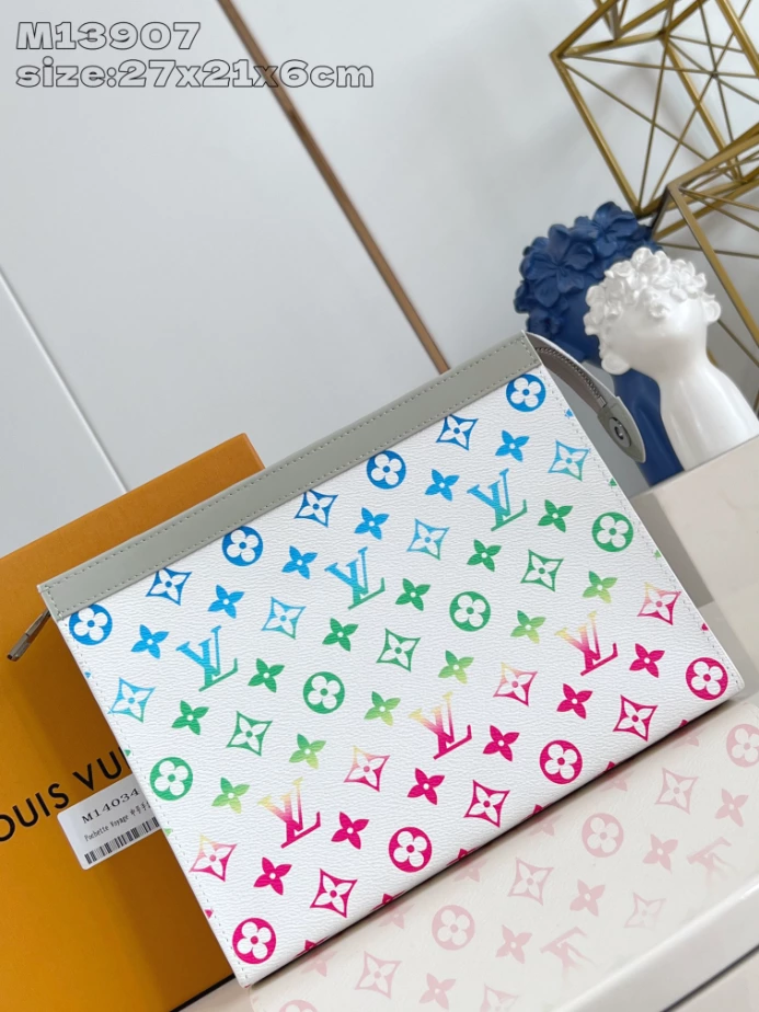 MONOGRAM IRIDESCENT POCHETTE VOYAGE IN GRADIENT GREY M13907 – LW392