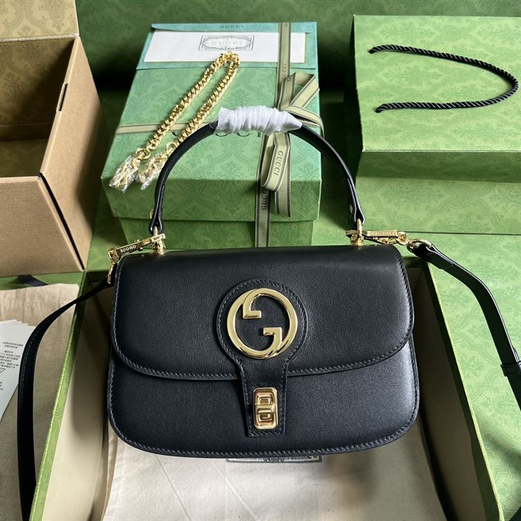 GUCCI BLONDIE TOP HANDLE BLACK BAG – GB06