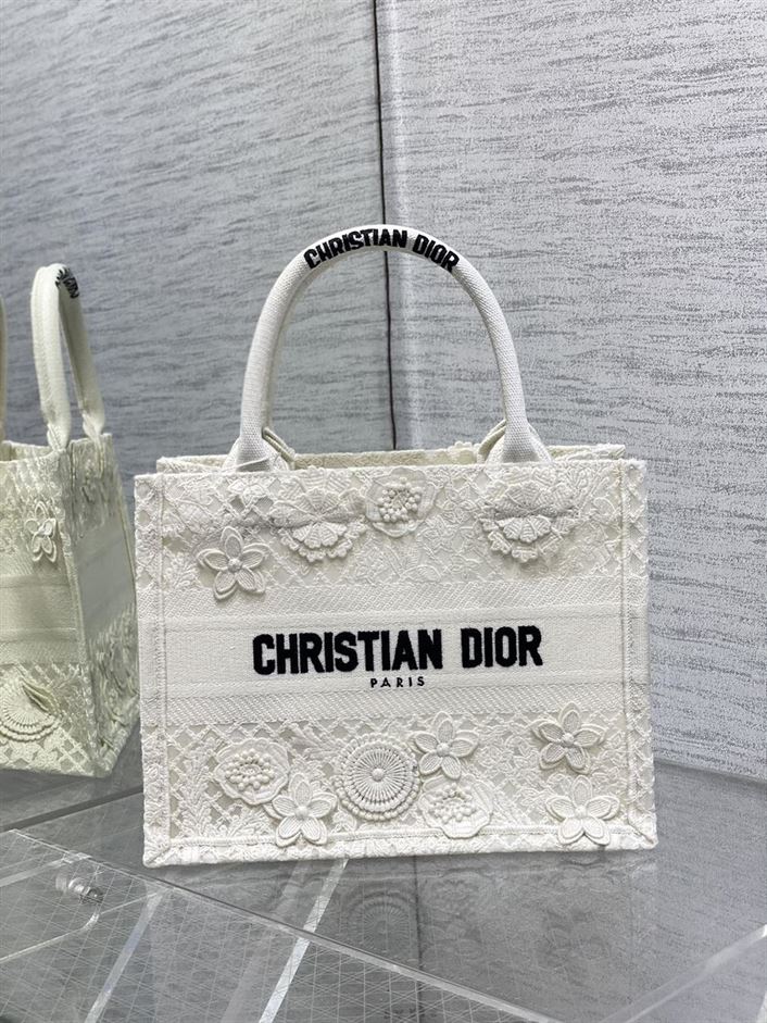 DIOR TOTE BOOK WHITE BAG – DOB029