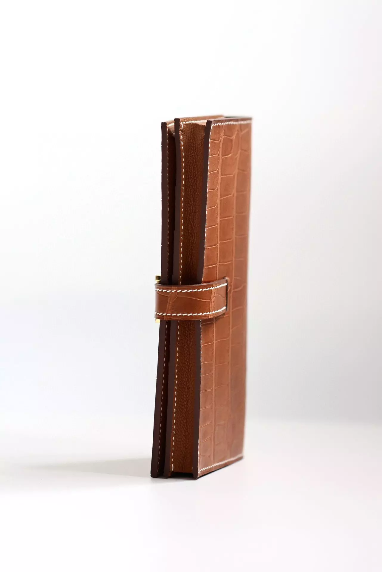 Hermes Bearn Long Wallet in Gold Matte Alligator Leather – HW164