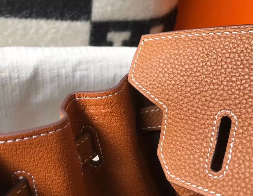 Hermes Birkin 30cm Bag In Gold Clemence Leather GHW – HW031