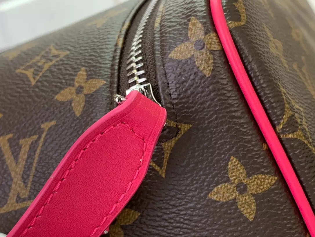 Louis Vuitton Dopp Kit Borneo Pink Monogram Macassar Canvas Bag – LW142