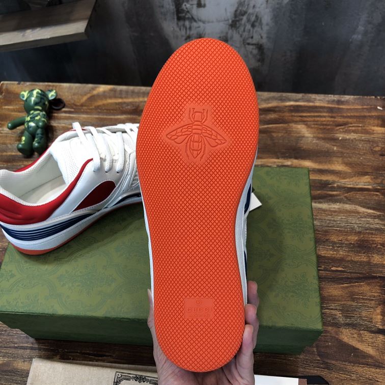 GUCCI BASKET SNEAKERS IN WHITE AND RED – GCC031