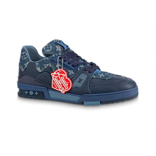 LOUIS VUITTON X NIGO TRAINER SNEAKERS IN BLUE – LVS005