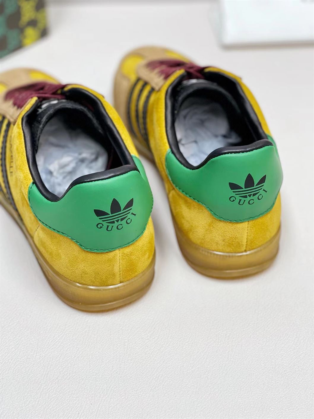 GUCCI ADIDAS GAZELLE ‘YELLOW VELVET GREEN’ – GCC121