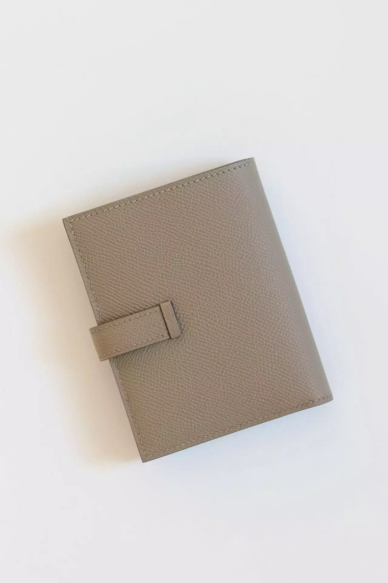 Hermes Bearn Compact Handmade Wallet in Gris Asphalt Epsom Calfskin – HW153