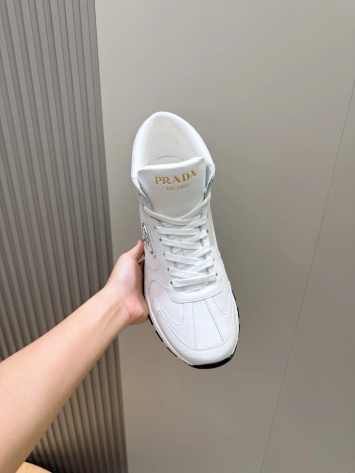 PRADA BRUSHED LEATHER SNEAKERS – PRS073