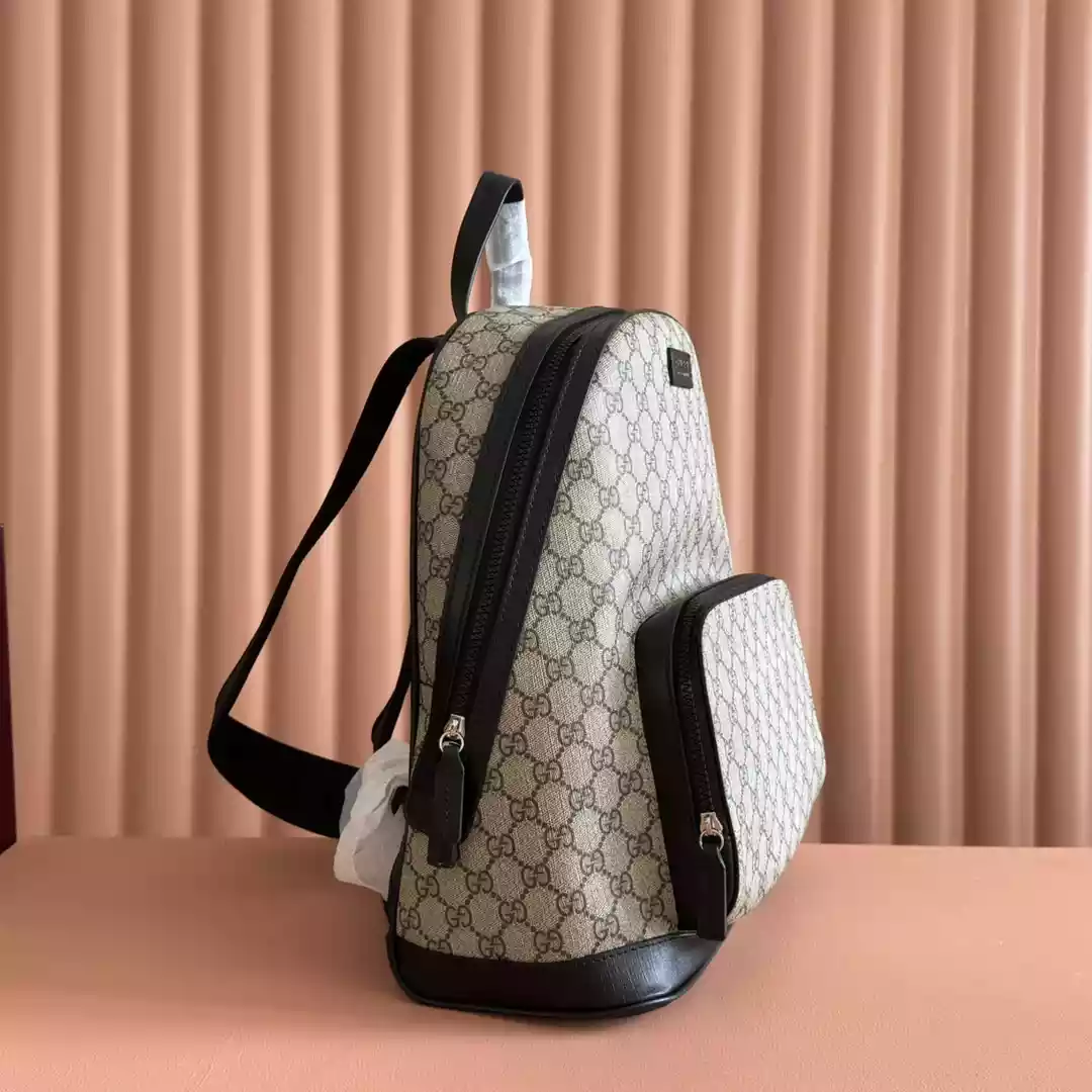 Gucci GG Supreme Men’s Backpack Brown Black – BG069