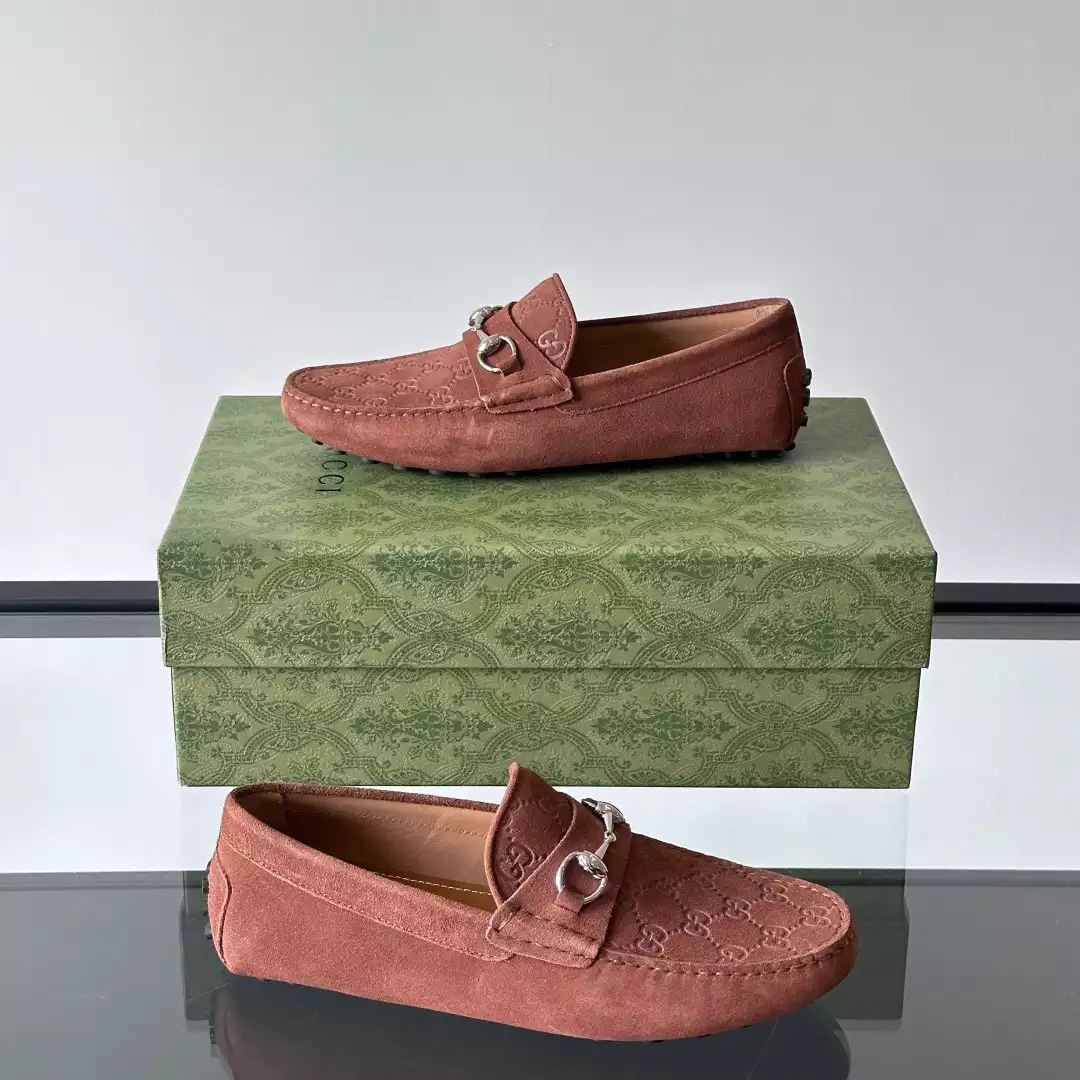 MEN’S DRIVER WITH HORSEBIT IN BROWN – GL096