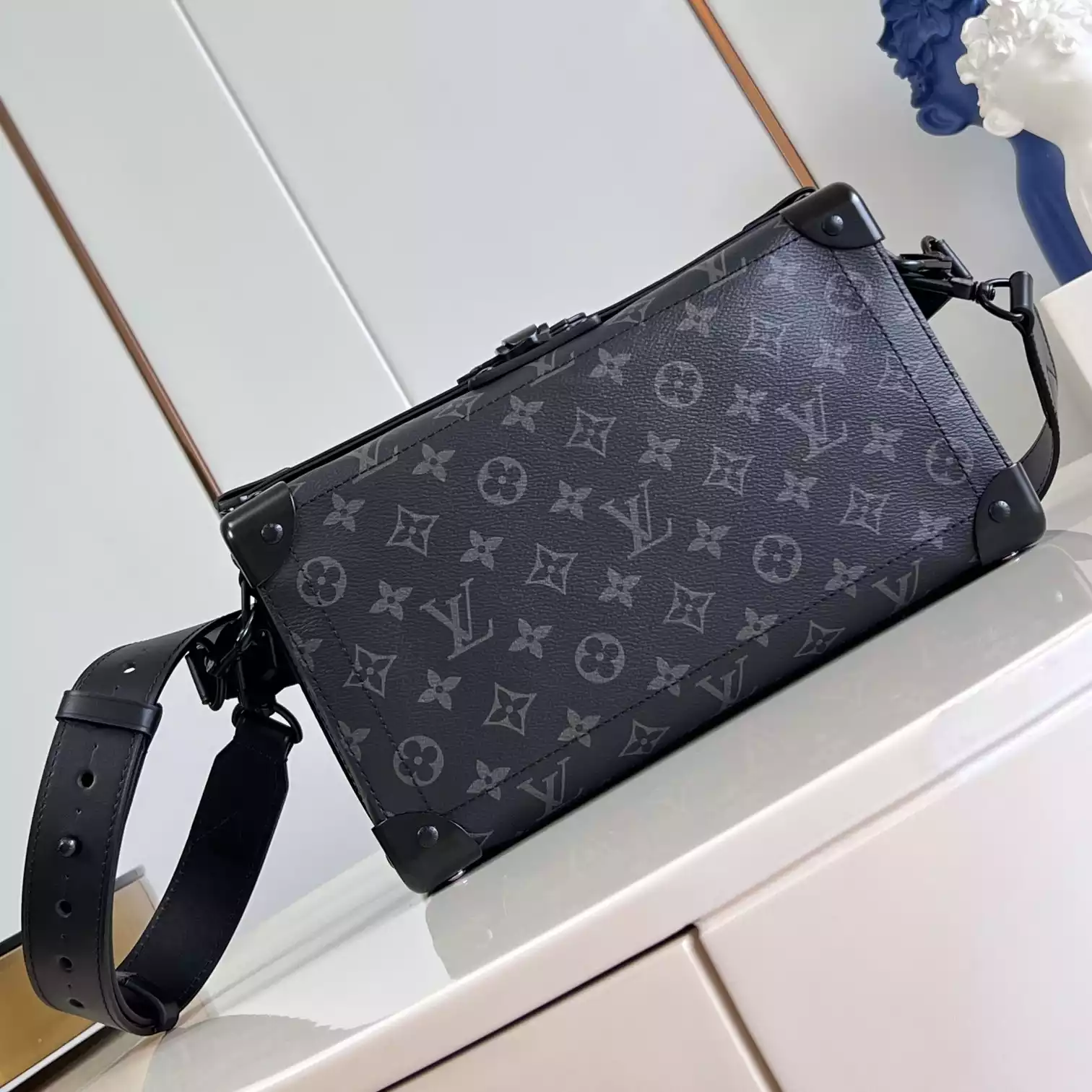 SOUL TRUNK EAST WEST BLACK MONOGRAM ECLIPSE CANVAS M11744 – LW441