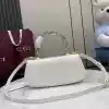 GUCCI LEATHER BAMBOO DIVA MEDIUM BAG WHITE 2025 – BG102