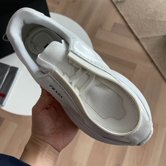 PRADA SYSTEME BRUSHED LEATHER SNEAKERS – PRS048