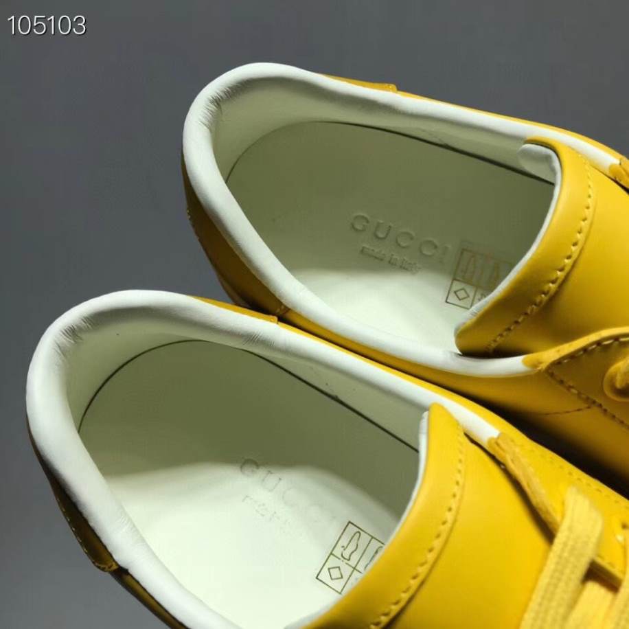 Gucci Ace Interlocking G – Light Yellow Sneakers – GCC229