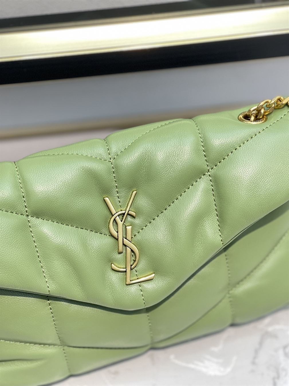 YSL PUFFER TOY MINT GREEN BAG – YB019