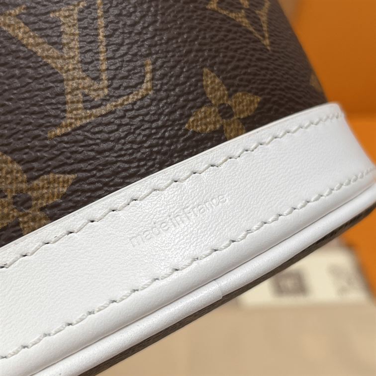 LOUIS VUITTON NANO BUCKET BROWN WHITE – LW134