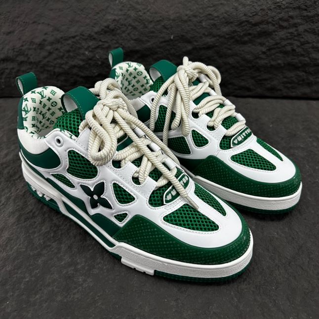 LOUIS VUITTON LV SKATE SNEAKER GREEN WHITE – LVS167