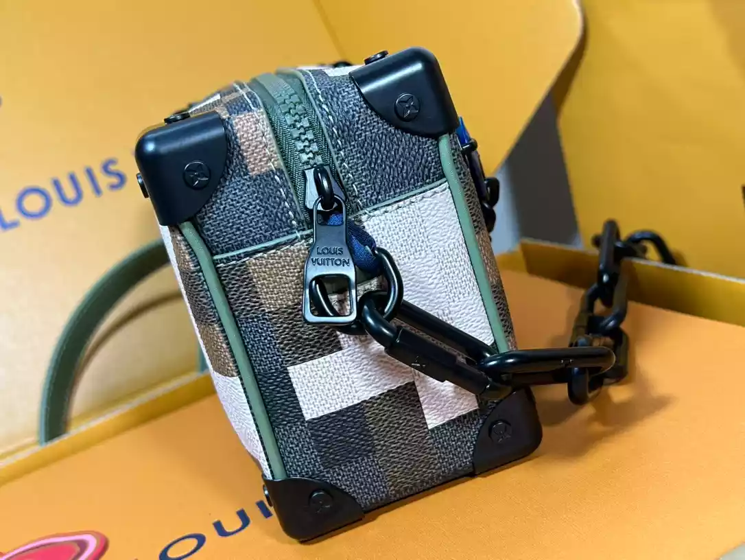 Mini Soft Trunk Green Damoflage Coated Canvas M24581 – LW234