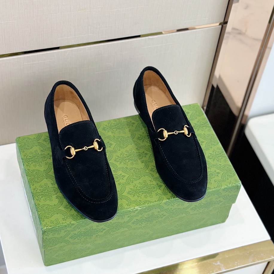 Gucci Horsebit Black Suede Loafer – GL087