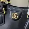 GUCCI DIANA LEATHER SMALL TOTE BAG BLACK 2025 – BG099